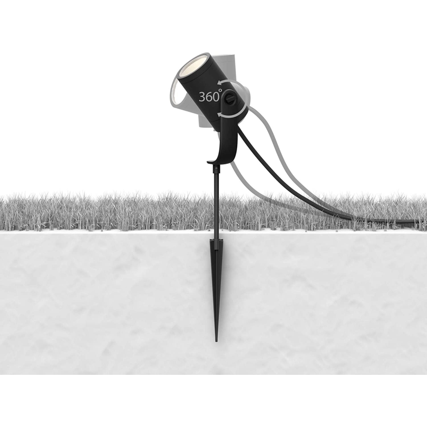 Philips - К-кт 3 бр. LED Спотове Hue LILY 3xLED/8W/230V IP65