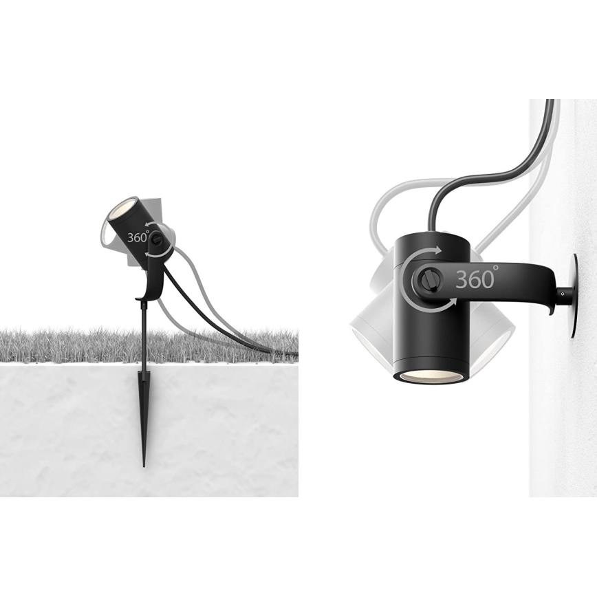 Philips - К-кт 3 бр. LED Спотове Hue LILY 3xLED/8W/230V IP65