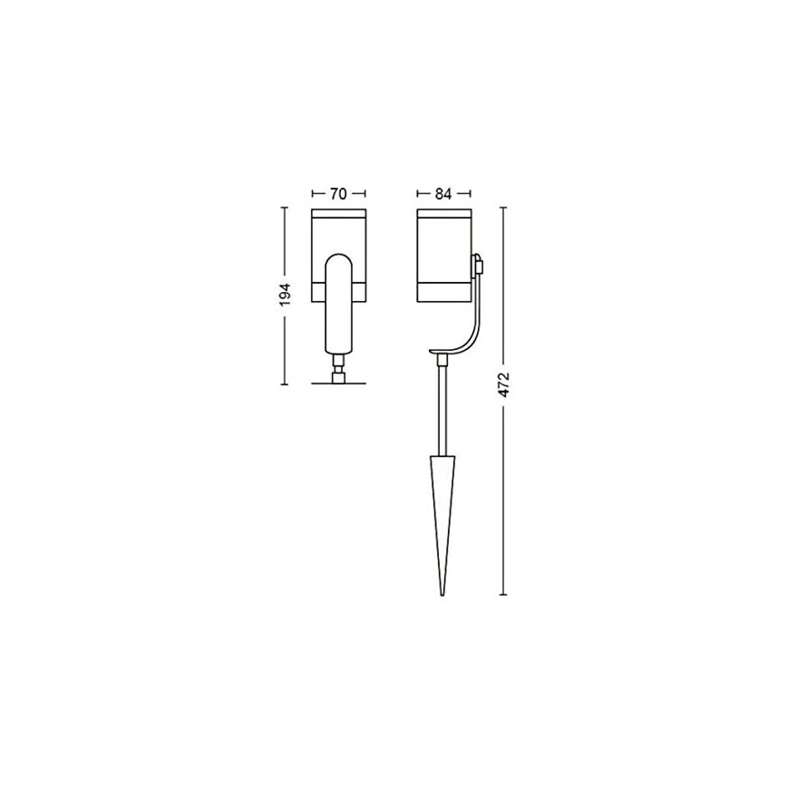 Philips - К-кт 3 бр. LED Спотове Hue LILY 3xLED/8W/230V IP65
