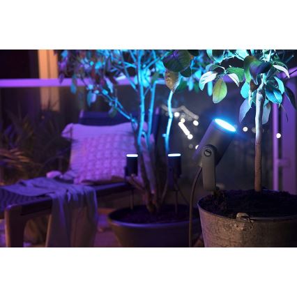 Philips - Удължителен комплект LED RGB екстериорен спот Hue LILY LED/8W/230V IP65