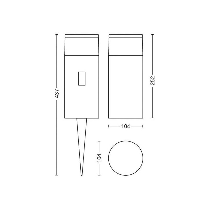 Philips - LED Димируема екстериорна лампа Hue CALLA LED/8W/230V IP65