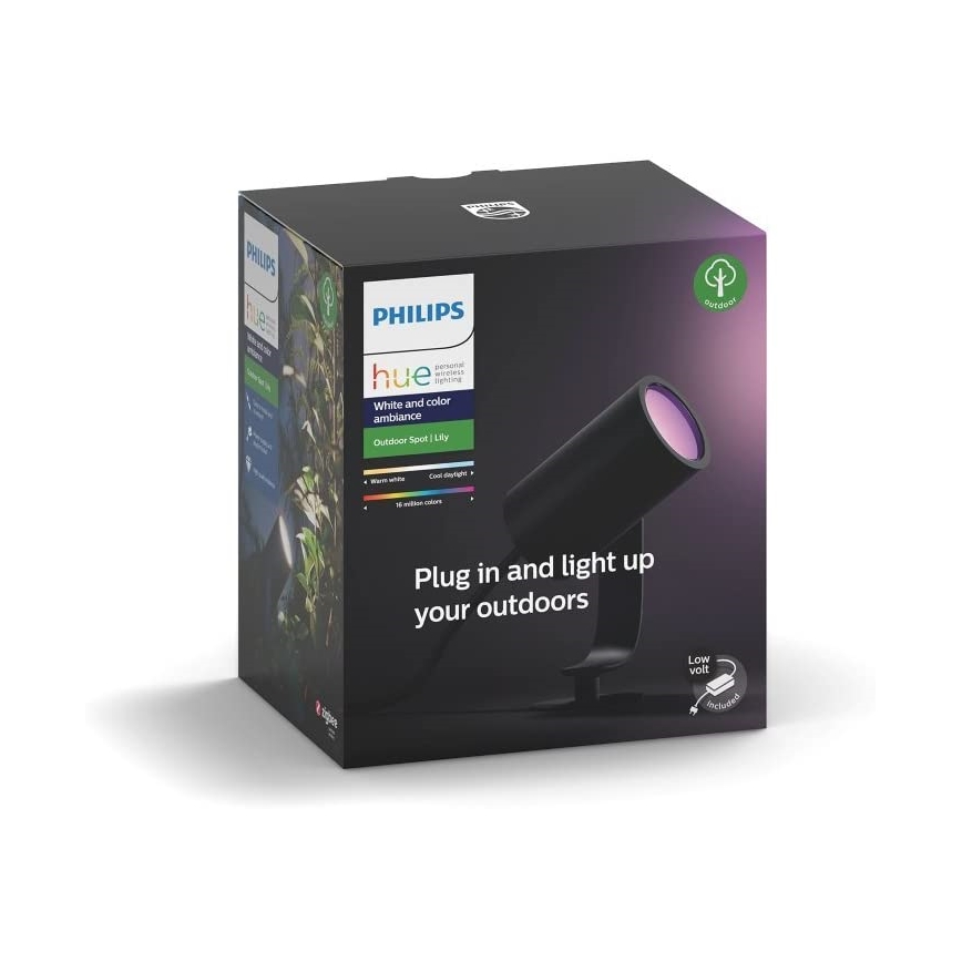 Philips - LED Екстериорен спот Hue LILY LED/8W/230V IP65