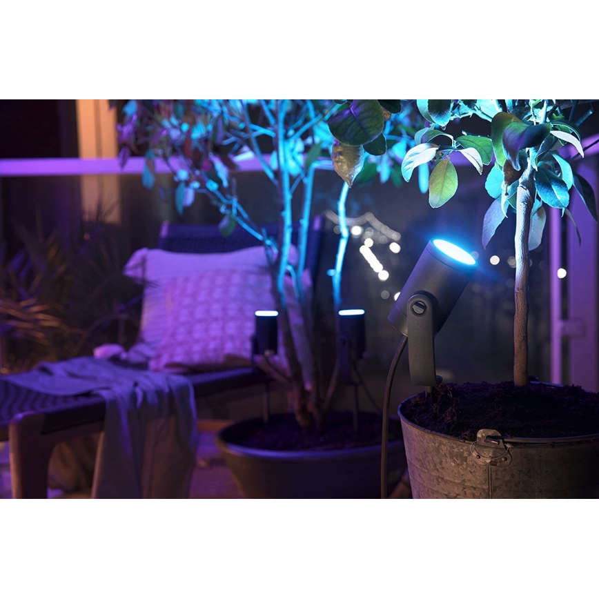 Philips - LED Екстериорен спот Hue LILY LED/8W/230V IP65