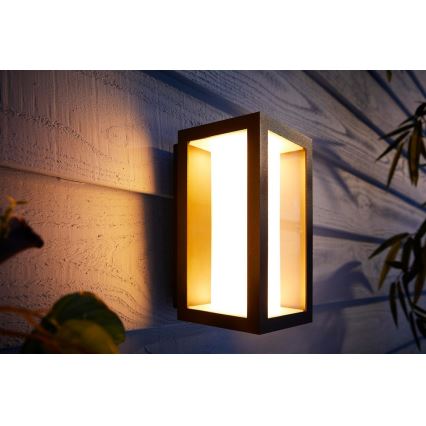 Philips - LED RGBW Димируем екстериорен аплик Hue IMPRESS 2xLED/8W/230V 2000-6500K IP44