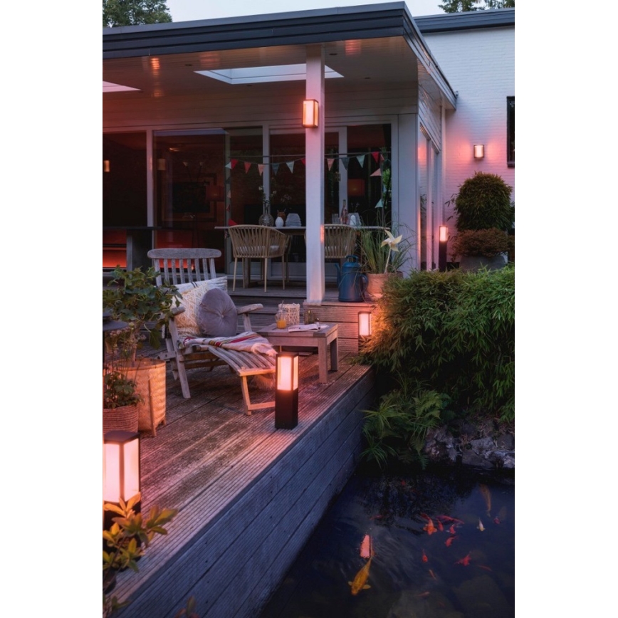 Philips - LED RGBW Димируем екстериорен аплик Hue IMPRESS 2xLED/8W/230V 2000-6500K IP44