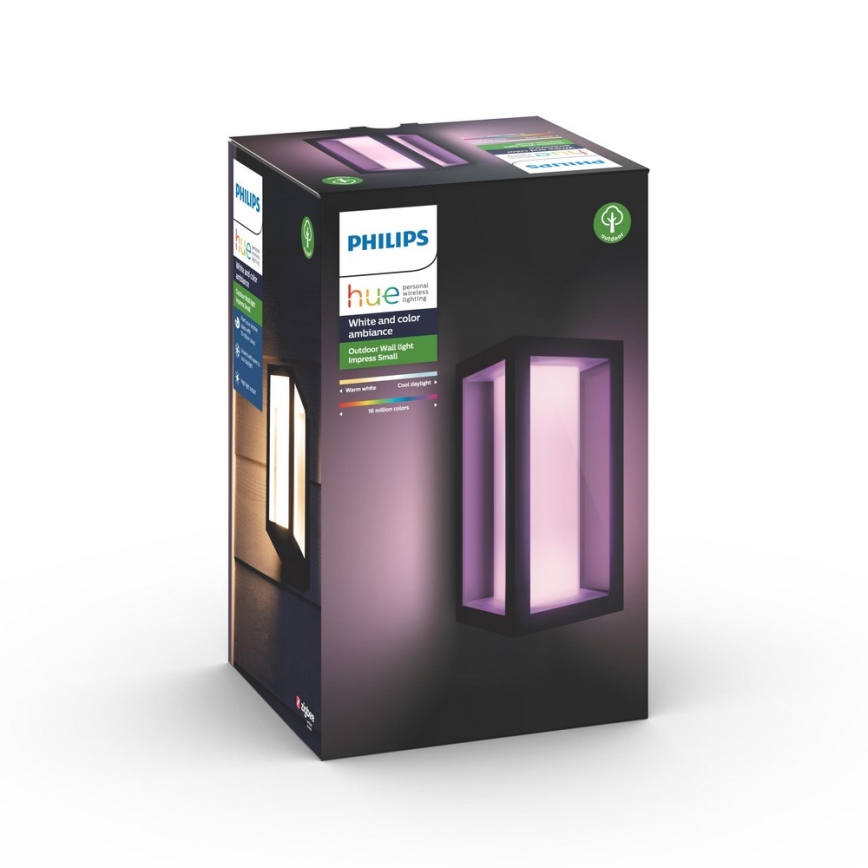 Philips - LED RGBW Димируем екстериорен аплик Hue IMPRESS 2xLED/8W/230V 2000-6500K IP44