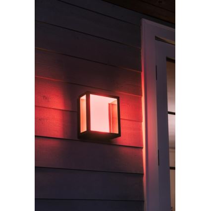 Philips - LED RGBW Димируем екстериорен аплик Hue IMPRESS 2xLED/8W/230V IP44