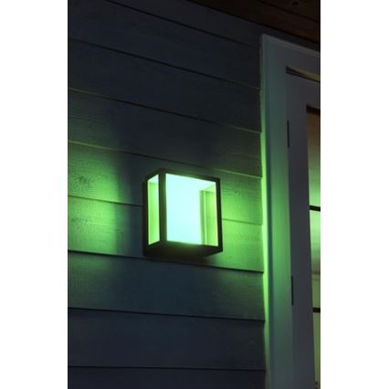 Philips - LED RGBW Димируем екстериорен аплик Hue IMPRESS 2xLED/8W/230V IP44