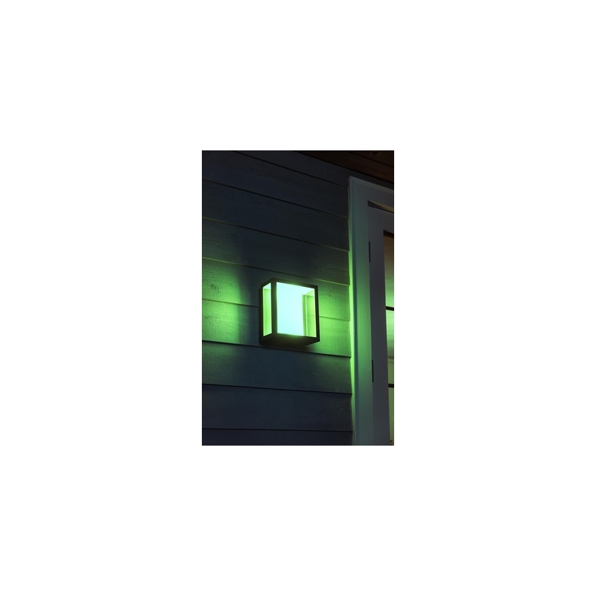 Philips - LED RGBW Димируем екстериорен аплик Hue IMPRESS 2xLED/8W/230V IP44