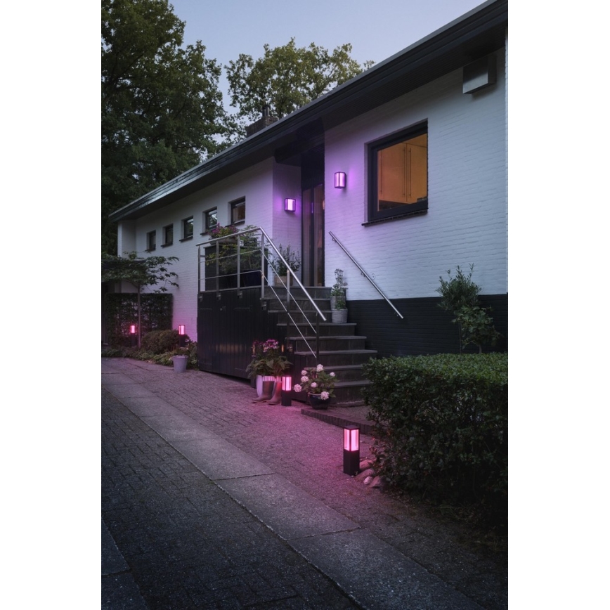 Philips - LED RGB Екстериорна лампа Hue IMPRESS 2xLED/8W/230V IP44