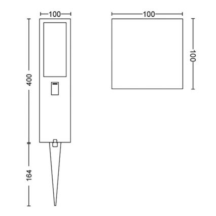 Philips - LED RGBW Димируем екстериорен лампа Hue IMPRESS LED/16W/24V IP44