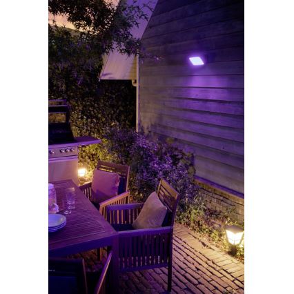 Philips - LED RGBW Димируем екстериорен reflektor Hue DISCOVER 2xLED/15W/230V 2000-6500K IP44