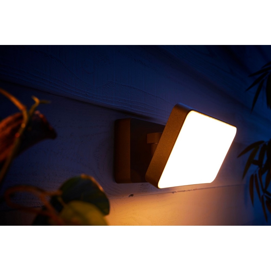 Philips - LED Димируем екстериорен reflektor Hue WELCOME 2xLED/15W/230V IP44