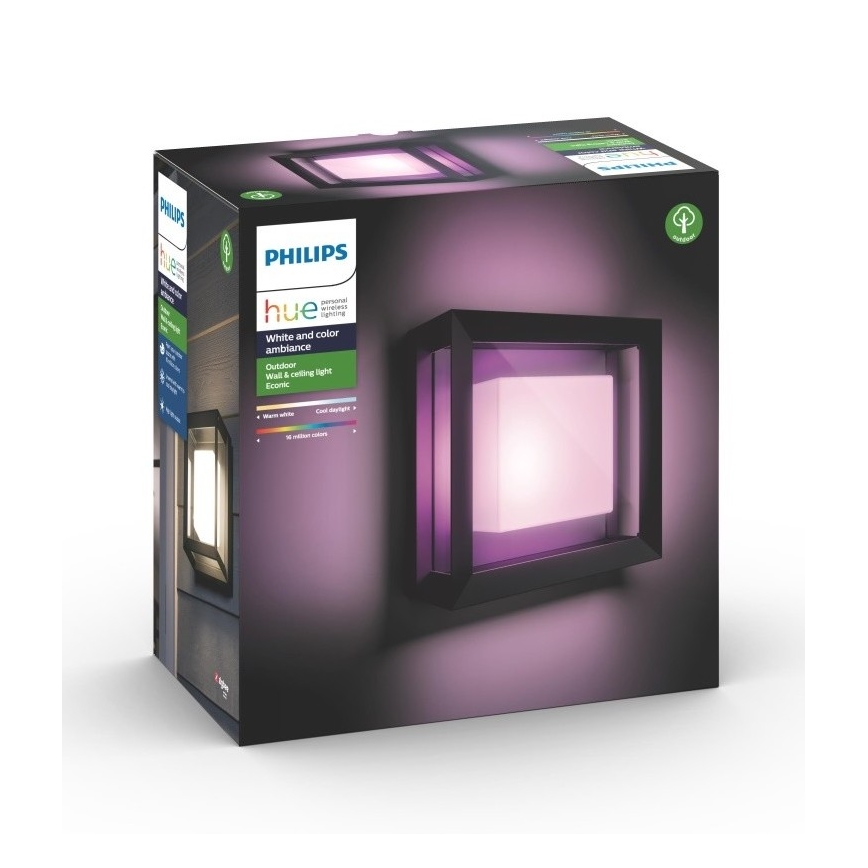 Philips - LED RGBW Димируем екстериорен аплик Hue ECONIC LED/15W/230V 2000-6500K IP44