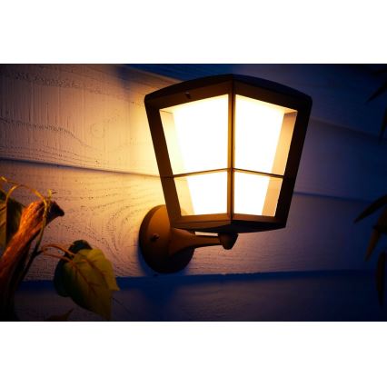 Philips - LED RGBW регулируемо външно стенен осветител Hue ECONIC LED/15W/230V IP44