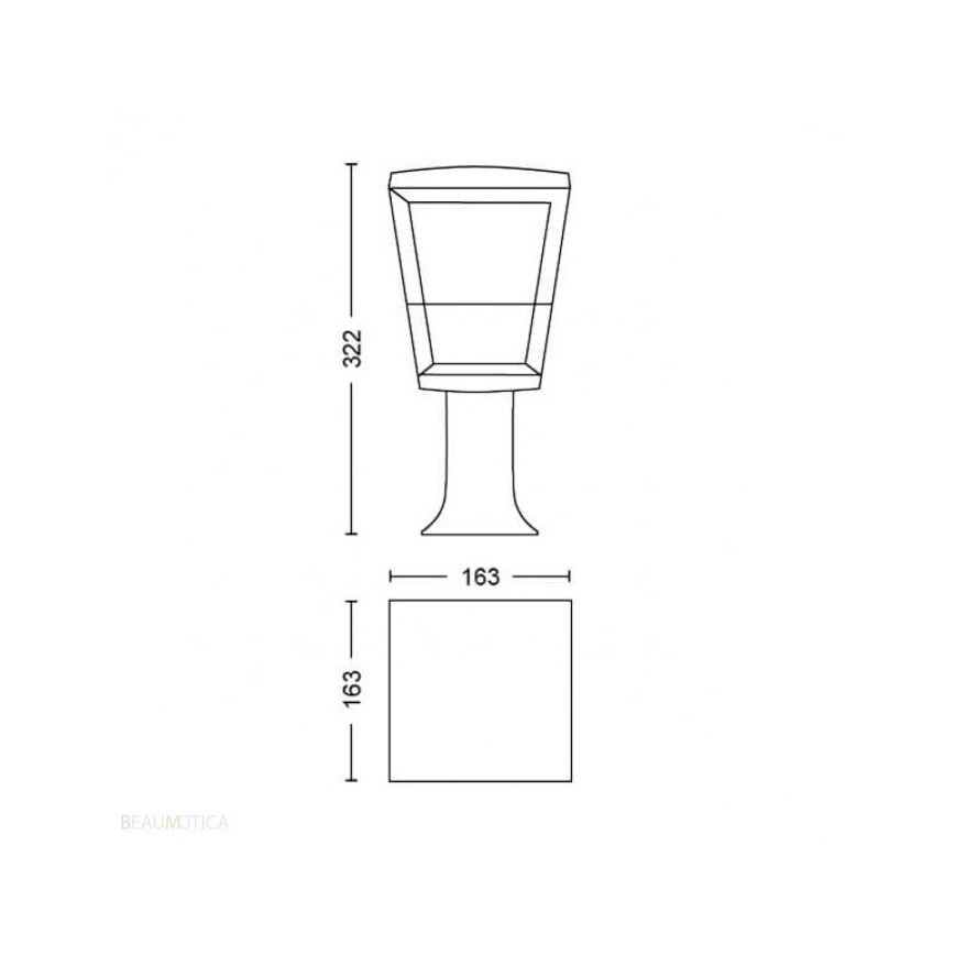 Philips - LED RGBW Димируем екстериорен лампа Hue ECONIC LED/15W/230V IP44