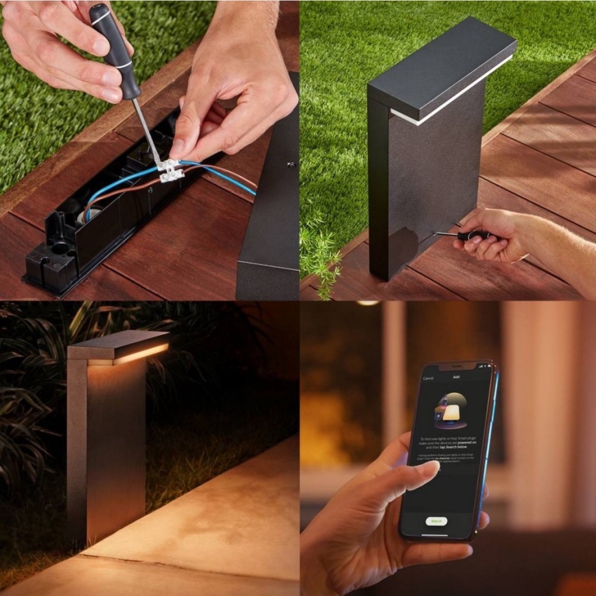 Philips - LED RGBW Димируем екстериорен лампа Hue NYRO LED/13,5W/230V 2000-6500K IP44