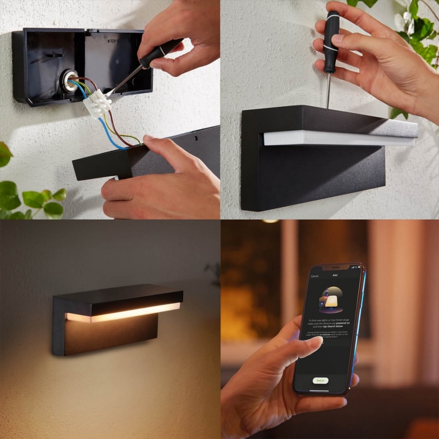 Philips - LED RGBW Димируем екстериорен аплик Hue NYRO LED/13,5W/230V 2000-6500K IP44