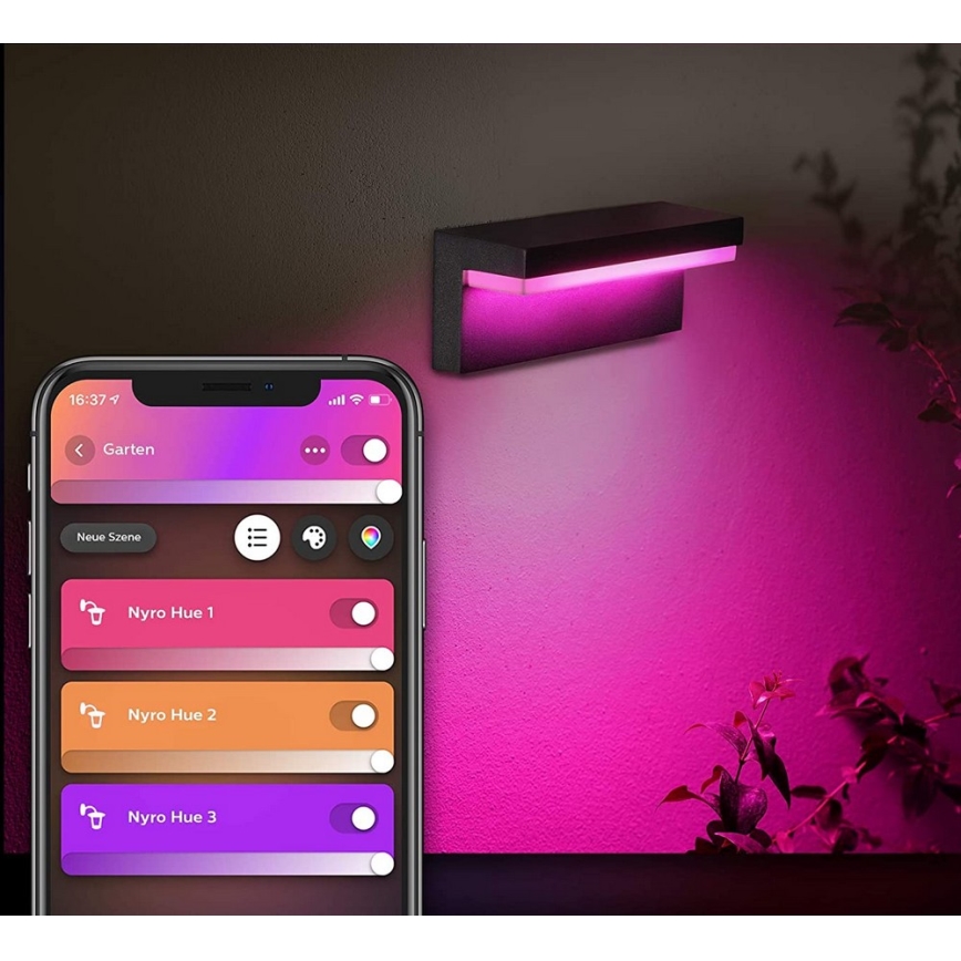 Philips - LED RGBW Димируем екстериорен аплик Hue NYRO LED/13,5W/230V 2000-6500K IP44