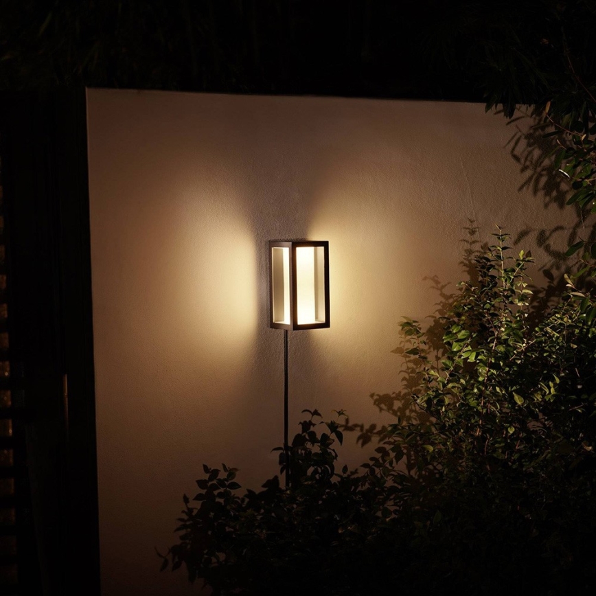 Philips - LED RGBW регулируемо външно стенен осветител Hue IMPRESS 2xLED/8W/24V 2000-6500K IP44