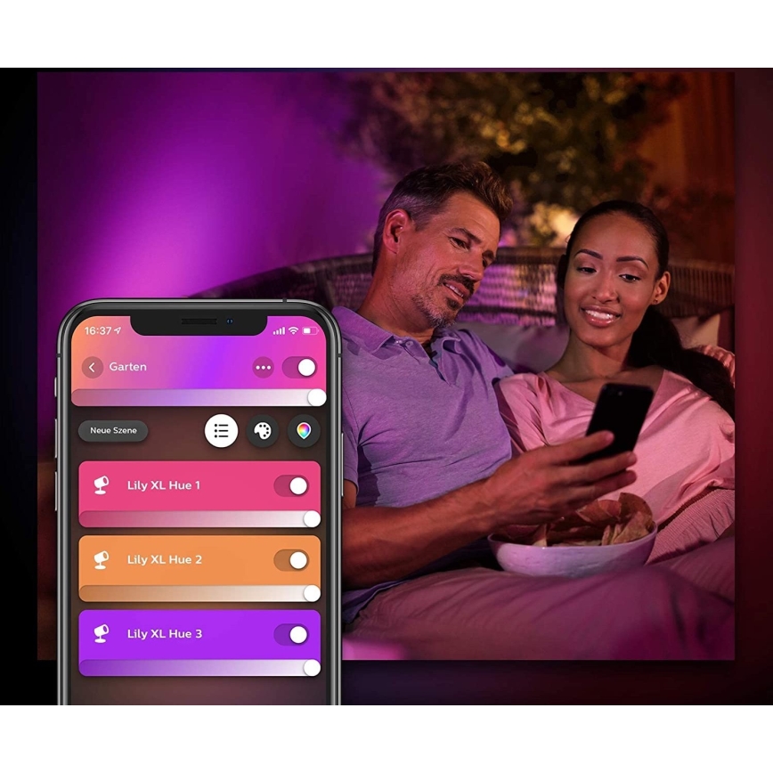 Philips - LED Димируема екстериорна лампа Hue LILY LED/15W/230V IP65