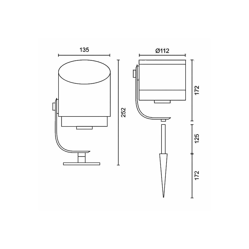 Philips - LED Димируема екстериорна лампа Hue LILY LED/15W/230V IP65
