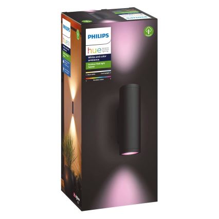 Philips - LED RGBW Димируем екстериорен аплик Hue APPEAR 2xLED/8W/230V IP44