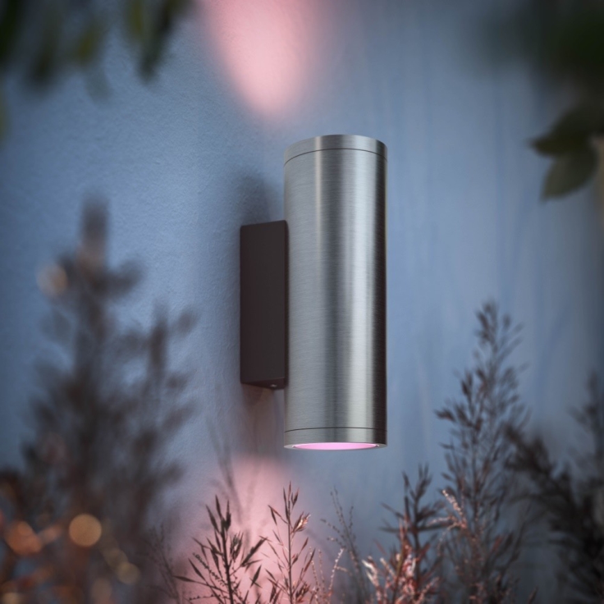 Philips - LED RGBW Димируем екстериорен аплик Hue APPEAR 2xLED/8W/230V IP44