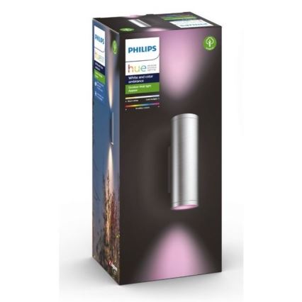 Philips - LED RGBW Димируем екстериорен аплик Hue APPEAR 2xLED/8W/230V IP44