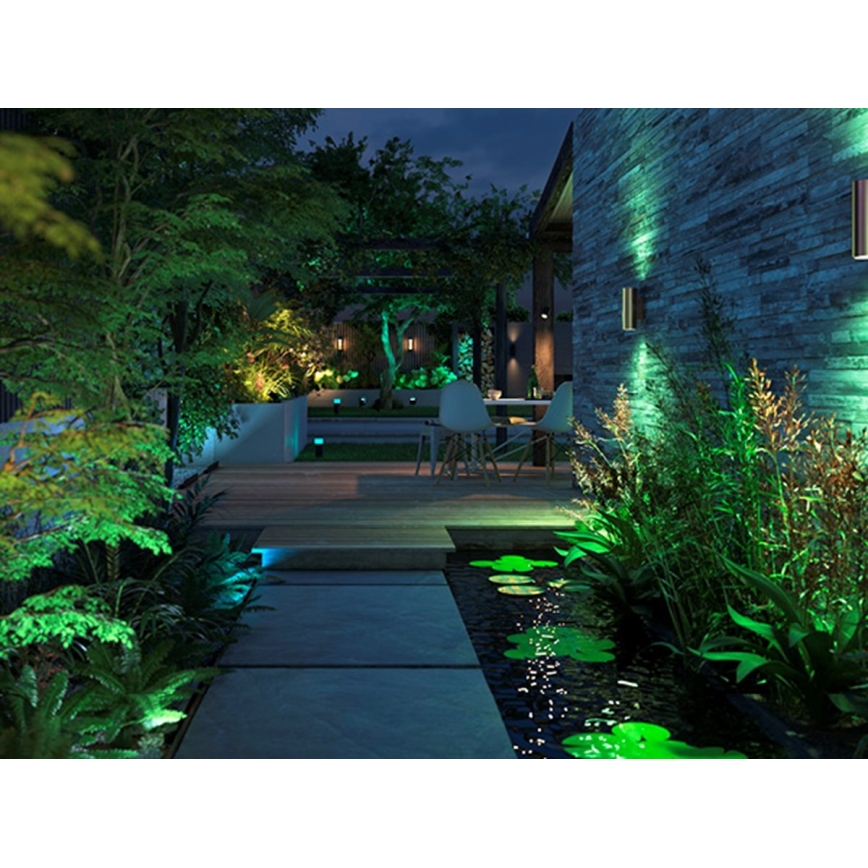 Philips - LED RGBW Димируем екстериорен аплик Hue APPEAR 2xLED/8W/230V IP44