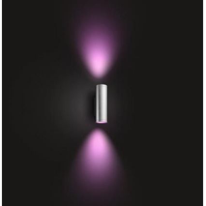 Philips - LED RGBW Димируем екстериорен аплик Hue APPEAR 2xLED/8W/230V IP44