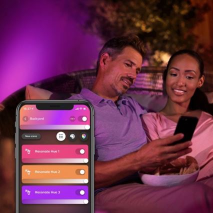 LED RGBW Димируем екстериорен аплик Hue RESONATE 2xLED/8W/230V 2000-6500K IP44