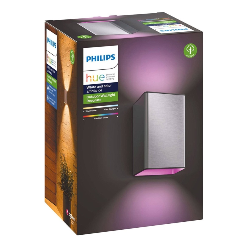 LED RGBW Димируем екстериорен аплик Hue RESONATE 2xLED/8W/230V 2000-6500K IP44