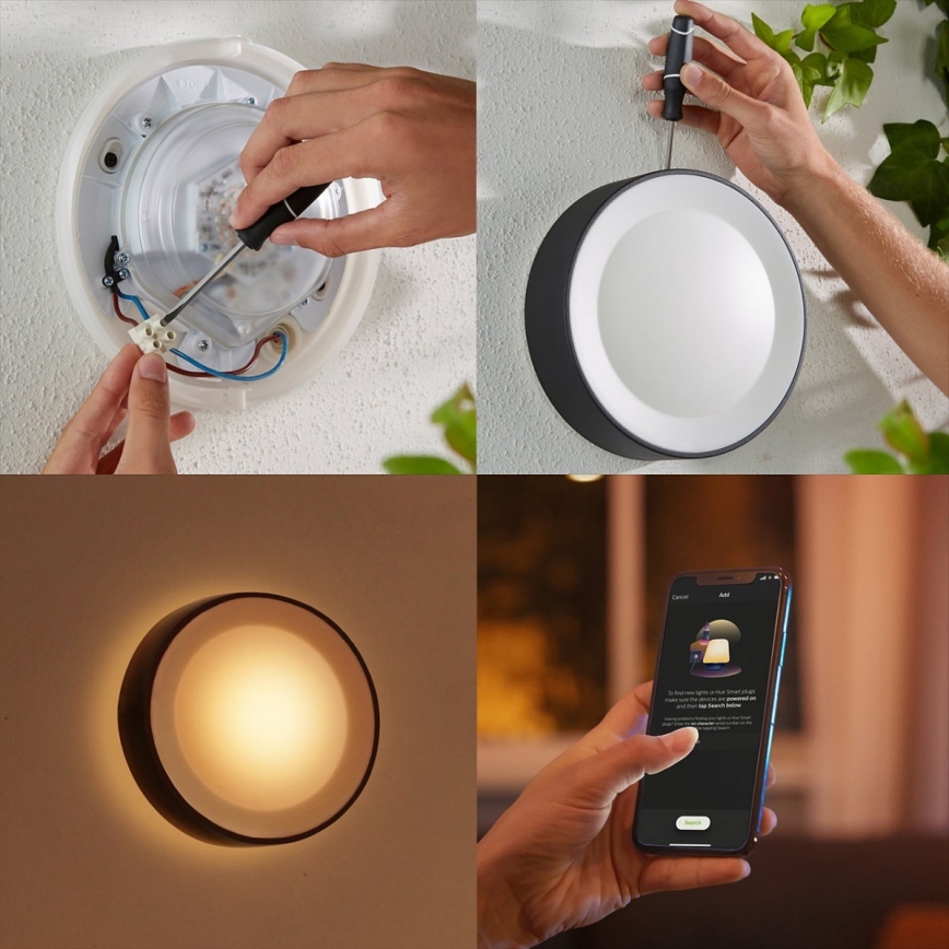 Philips - LED RGBW Димируем екстериорен аплик Hue DAYLO LED/15W/230V 2000-6500K IP44