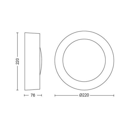 Philips - LED RGBW Димируем екстериорен аплик Hue DAYLO LED/15W/230V 2000-6500K IP44
