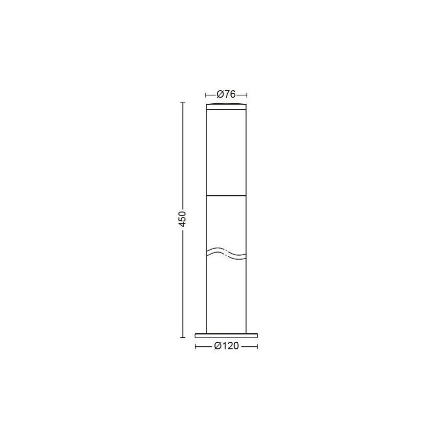 Philips - Екстериорна лампа 1xE27/20W/230V IP44 45 см