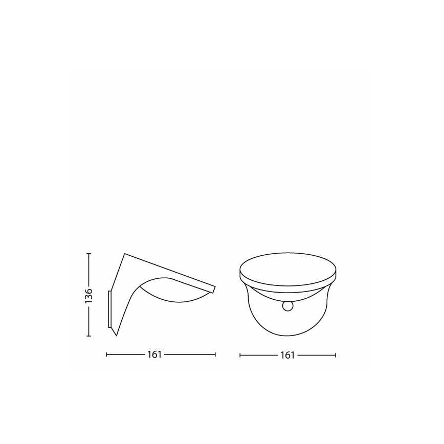 Philips 17808/87/16 - LED соларна лампа с датчик за движение и здрач MYGARDEN DUSK 1xLED/1W/3,7V 2200 mAh IP44