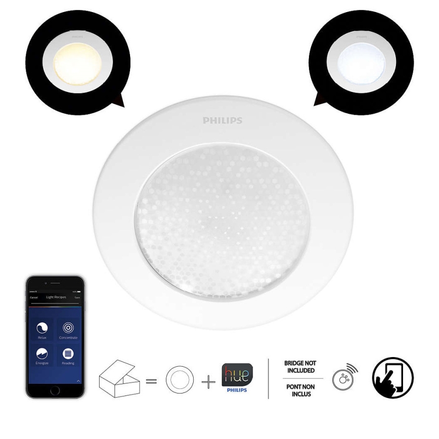 Philips - Димируема Осветление за окачен таван Hue PHOENIX 1xLED/5W/230V