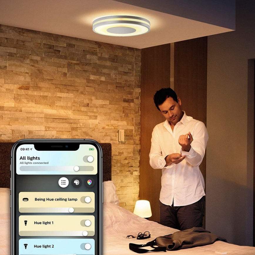 Philips - Димируемо LED осветително тяло Hue BEING LED/27W/230V + дистанционно управление