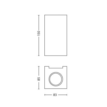 Philips 33012/17/PN - Стенна лампа GABARDINE 2xGU10/50W/230V