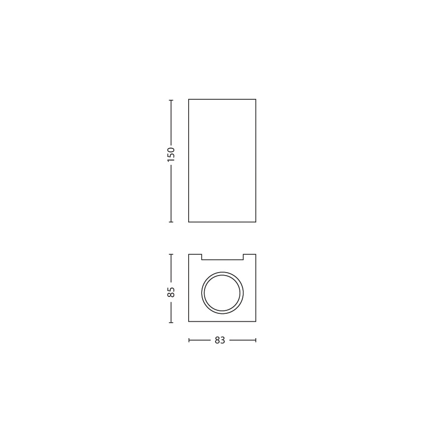 Philips 33012/17/PN - Стенна лампа GABARDINE 2xGU10/50W/230V