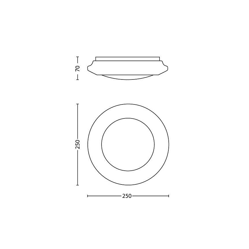 Philips - LED Плафониера LED/6W/230V 2700K