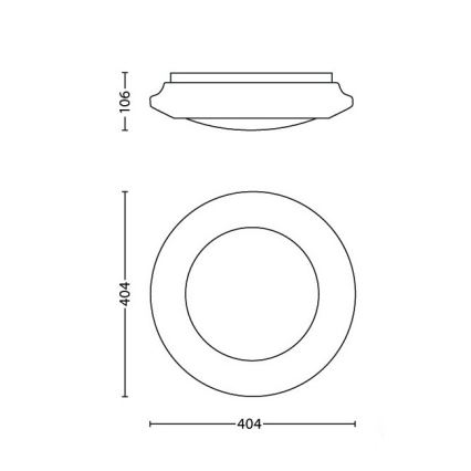 Philips - LED Плафониера LED/22W/230V 4000K