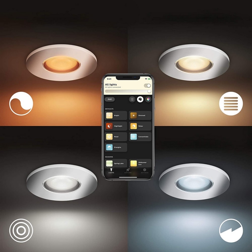 Philips - LED Димируема луничка за баня Hue ADORE 1xGU10/5W/230V IP44
