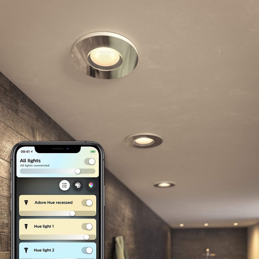 Philips - LED Димируема луничка за баня Hue ADORE 1xGU10/5W/230V IP44