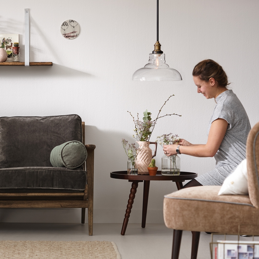Philips 36158/60/PN - Висящ полилей MYLIVING HASTINGS 1xE27/60W/230V