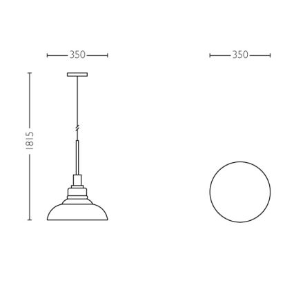 Philips 36158/60/PN - Висящ полилей MYLIVING HASTINGS 1xE27/60W/230V