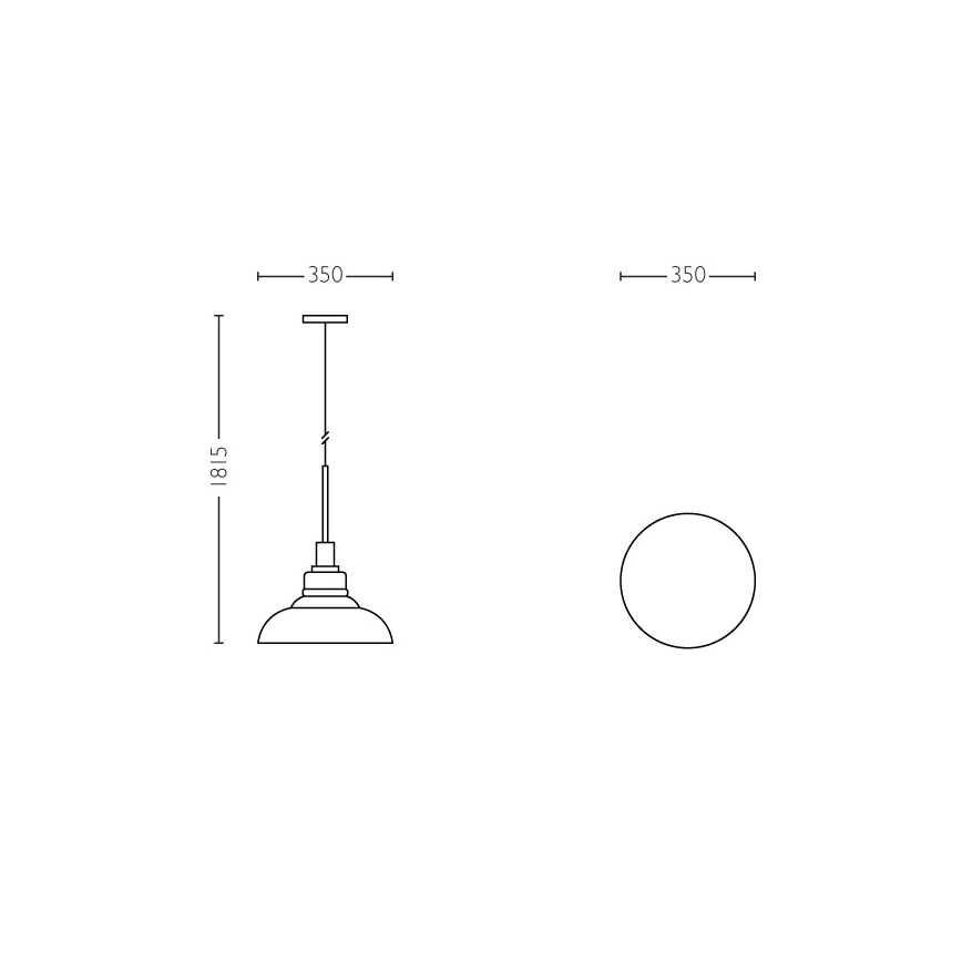 Philips 36158/60/PN - Висящ полилей MYLIVING HASTINGS 1xE27/60W/230V