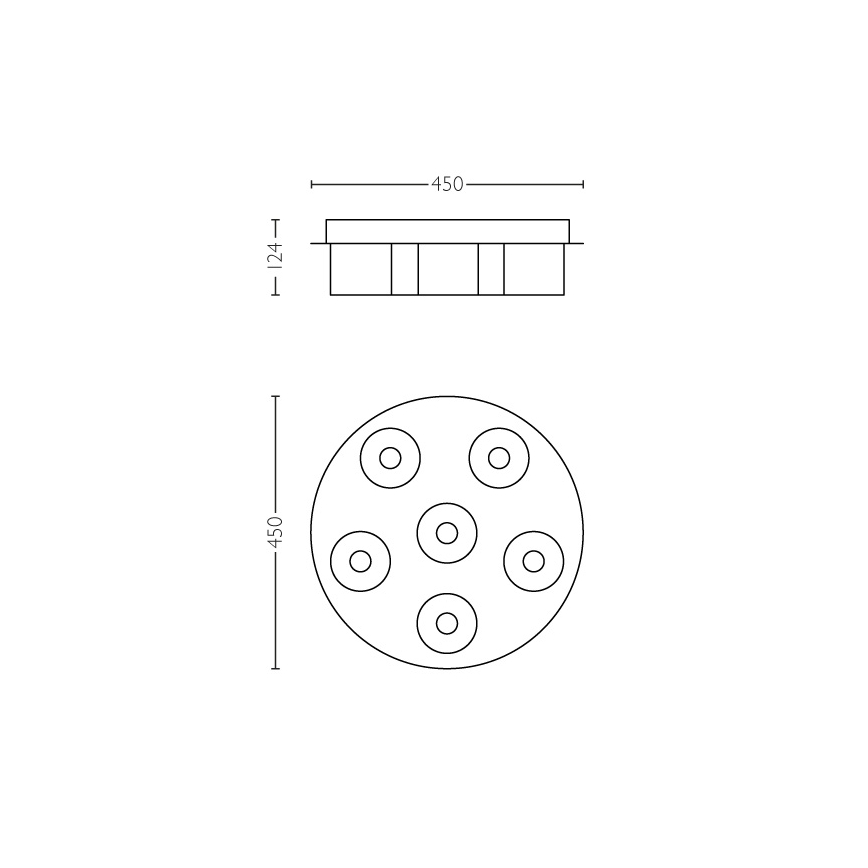 Philips 36446/11/P1 - LED Димируем плафон INSTYLE BYZANTIN 6xLED/5W/230V