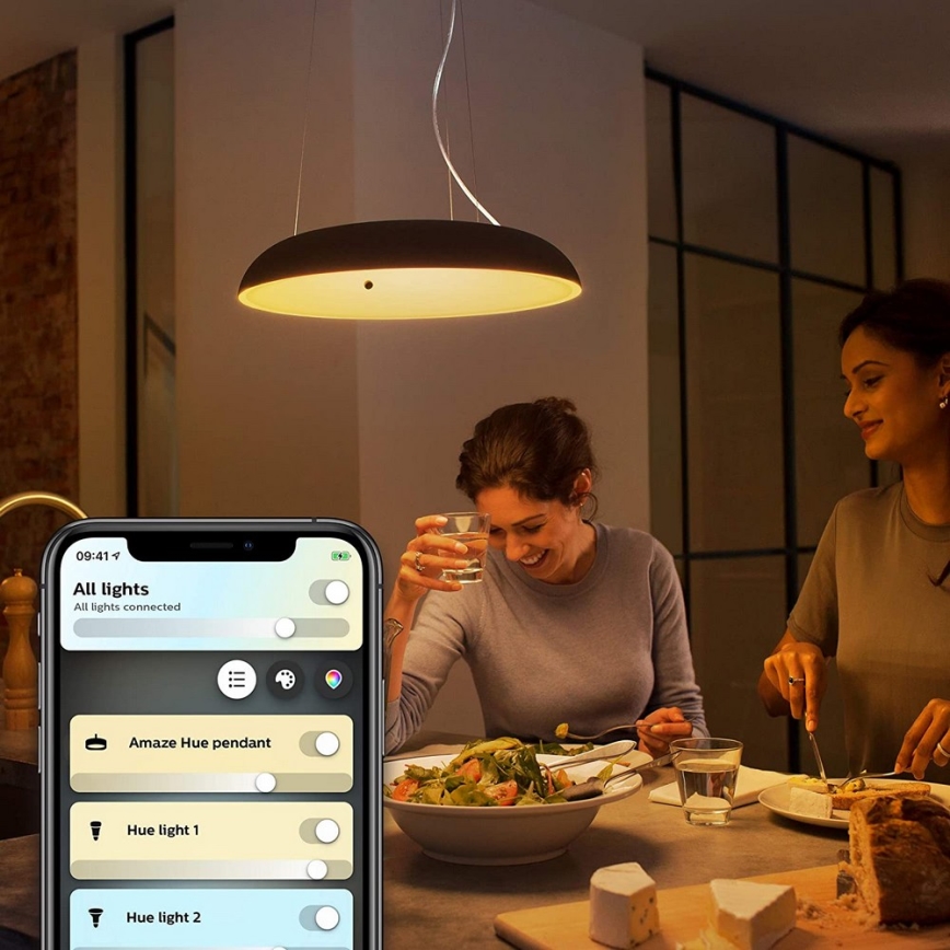 Philips - LED Димируем висящ полилей Hue AMAZE LED/39W/230V + дистанционно